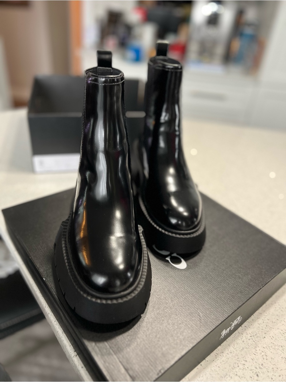 COACK Leah Platform Black NIB 7